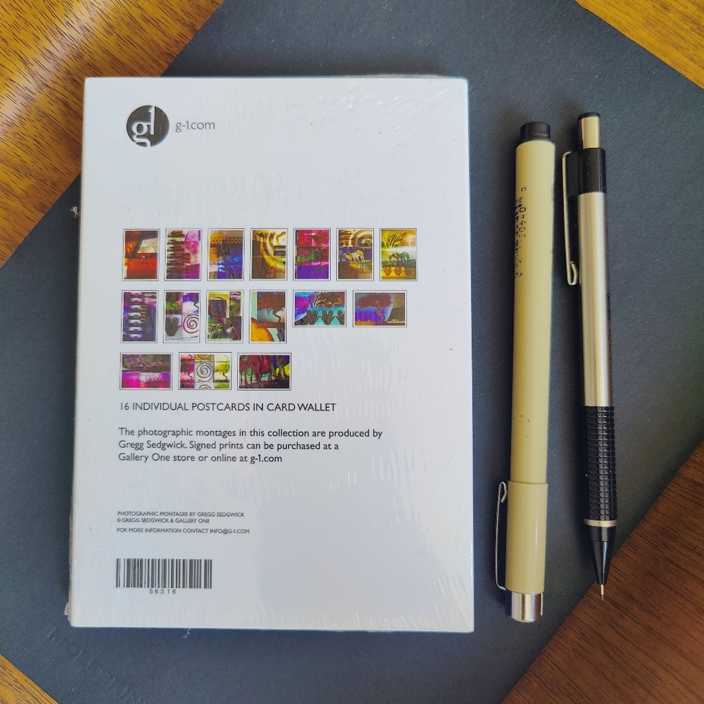 Set of 16 Artistic Postcards - Free With Purchase